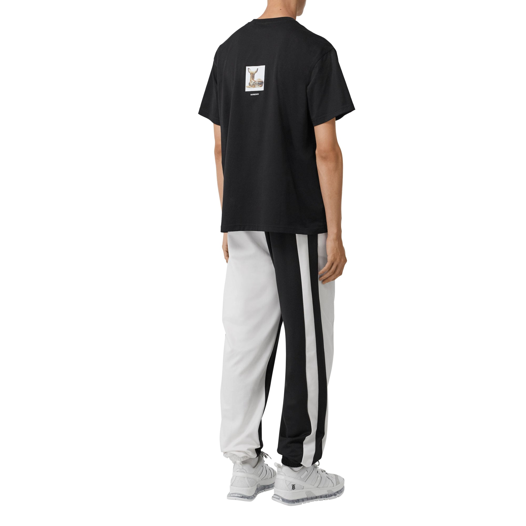 BLACK T-shirt oversize en coton à imprimé daim