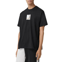 BLACK T-shirt oversize en coton à imprimé daim