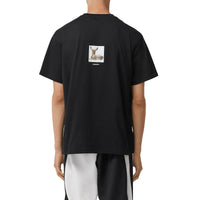 BLACK T-shirt oversize en coton à imprimé daim