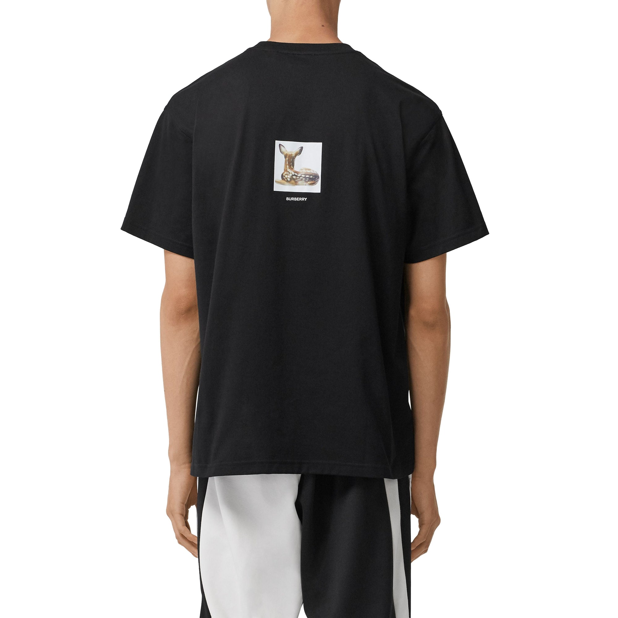 BLACK T-shirt oversize en coton à imprimé daim