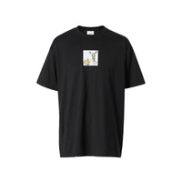 BLACK T-shirt oversize en coton à imprimé daim