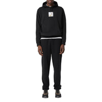 BLACK Hoodie en coton à imprimé daim