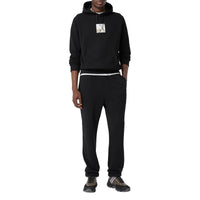 BLACK Hoodie en coton à imprimé daim