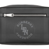 Sac à bandoulière london check avec logo - Anthracite sombre