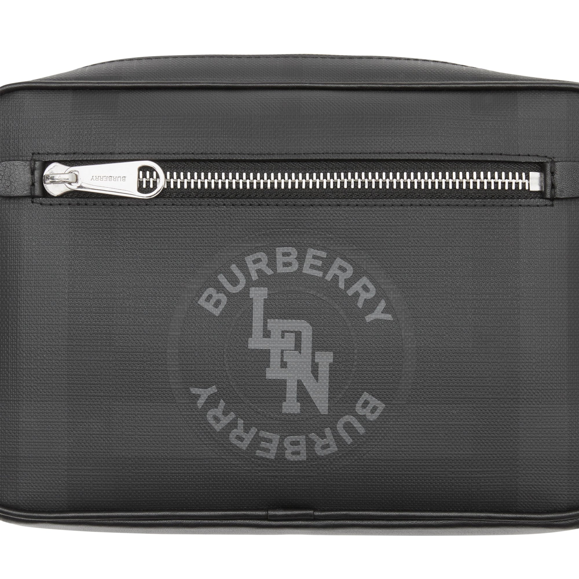 Sac à bandoulière london check avec logo - Anthracite sombre