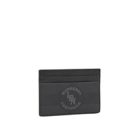 Porte-cartes à logo et london check - Anthracite sombre