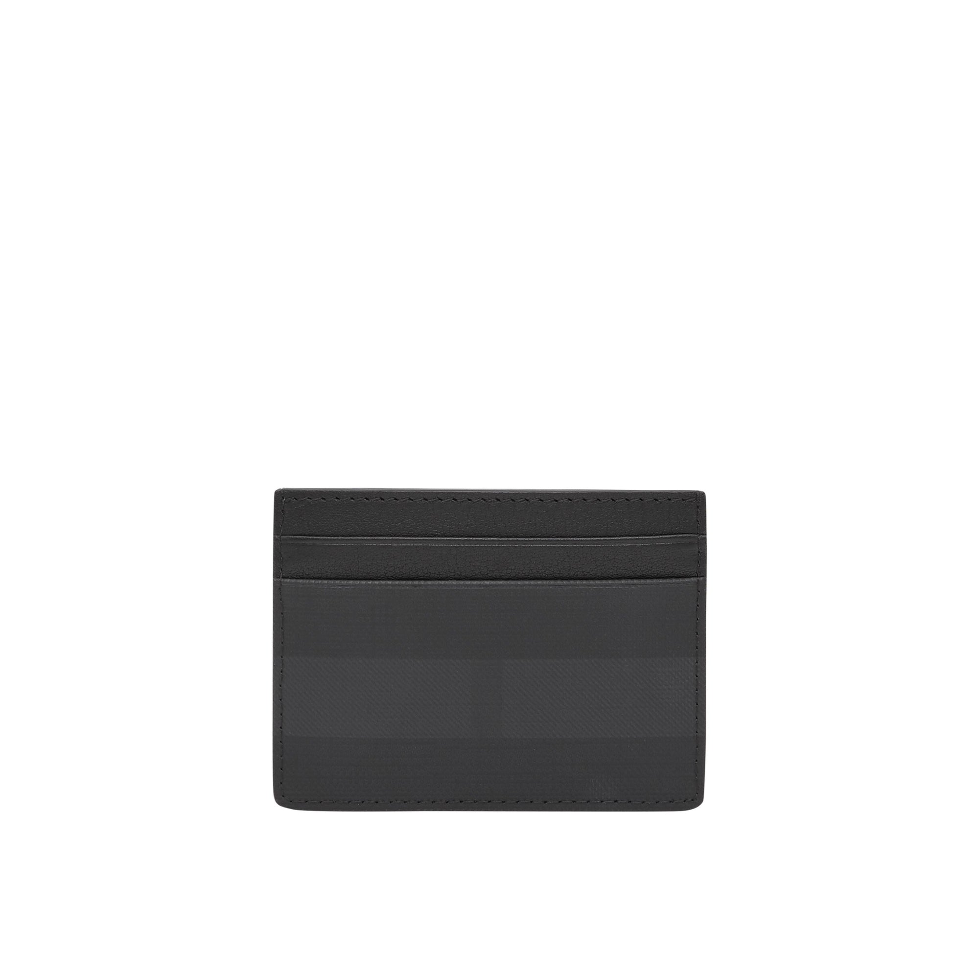 Porte-cartes à logo et london check - Anthracite sombre