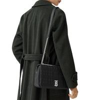 BLACK Sac Lola moyen matelassé en cuir grainé