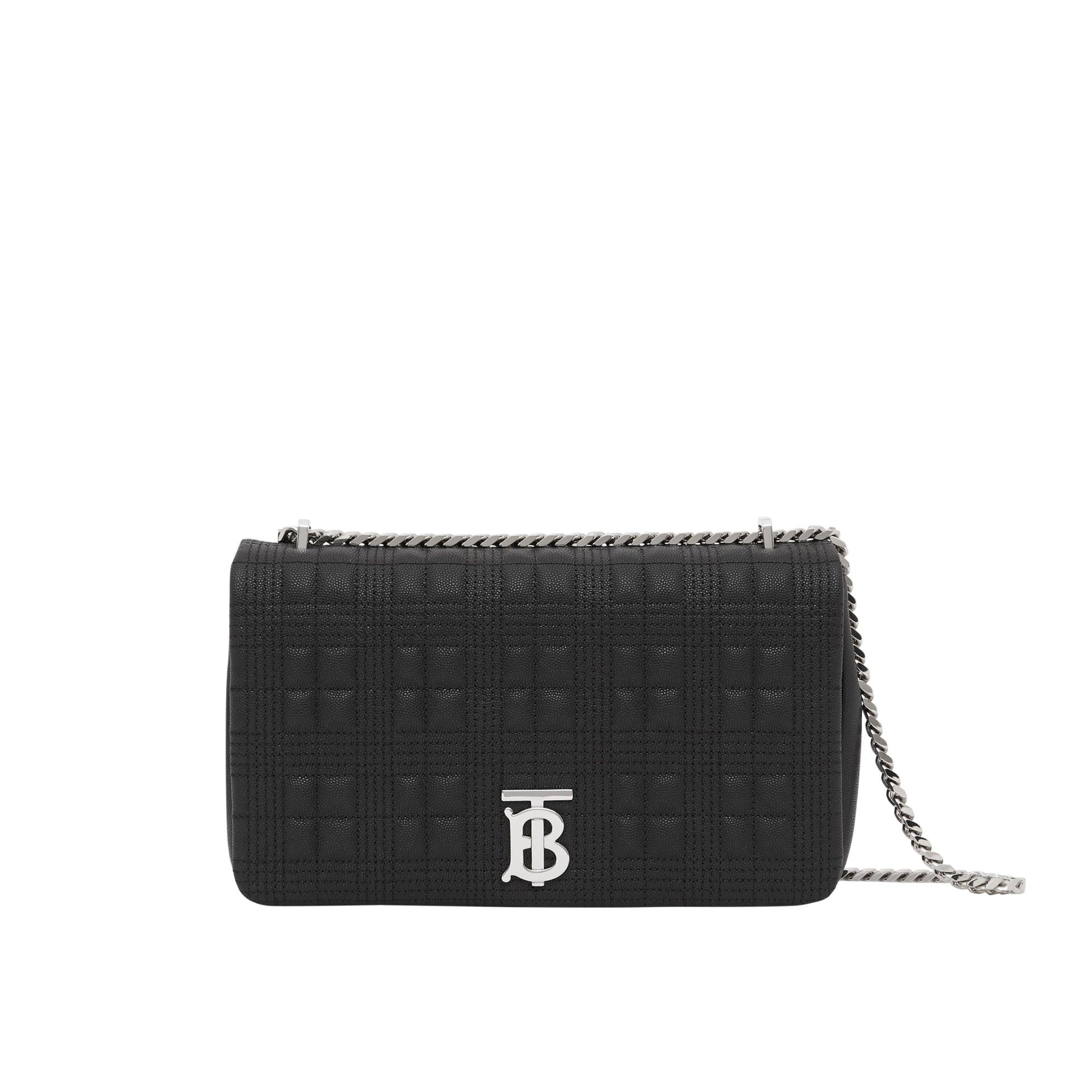 BLACK Sac Lola moyen matelassé en cuir grainé