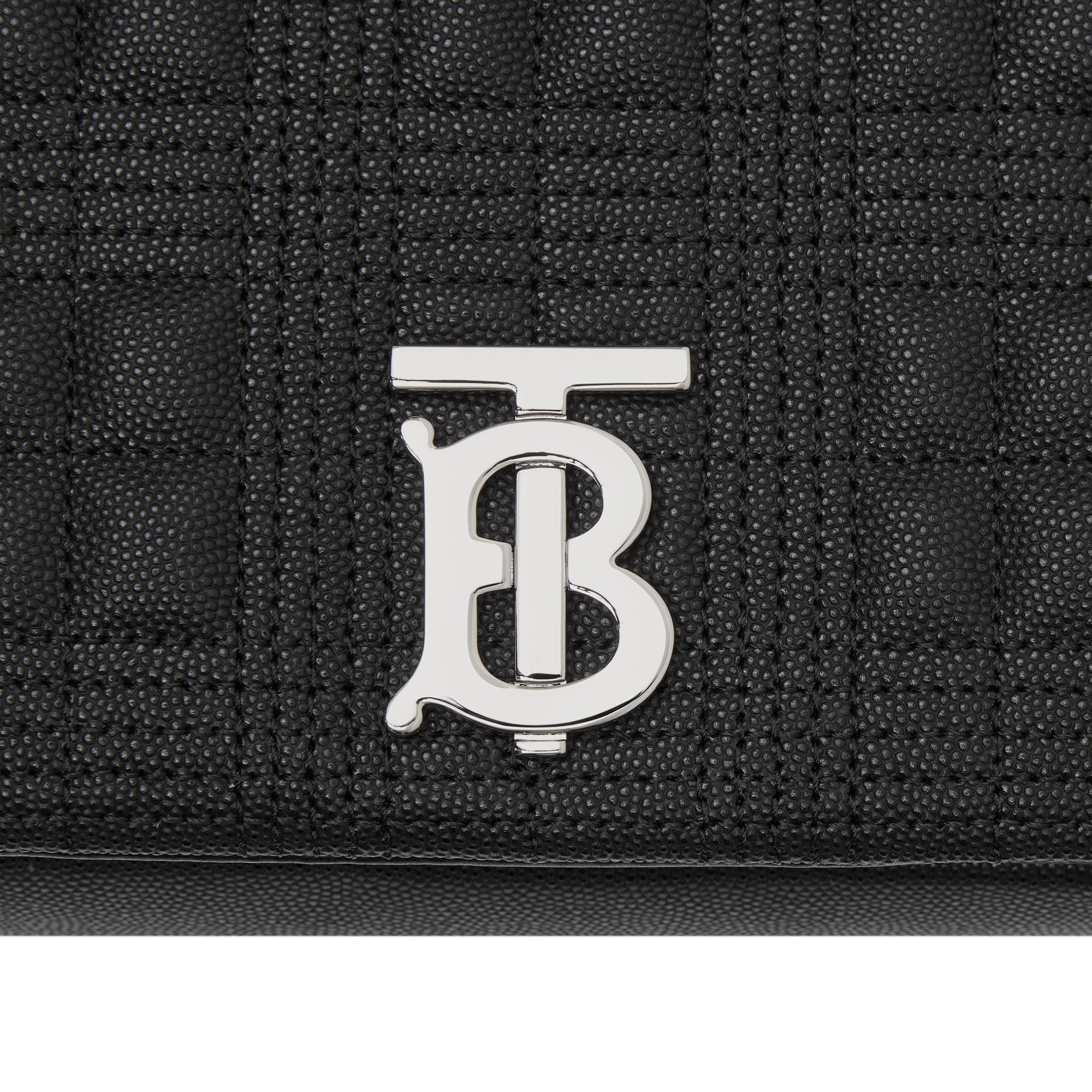 BLACK Sac Lola moyen matelassé en cuir grainé