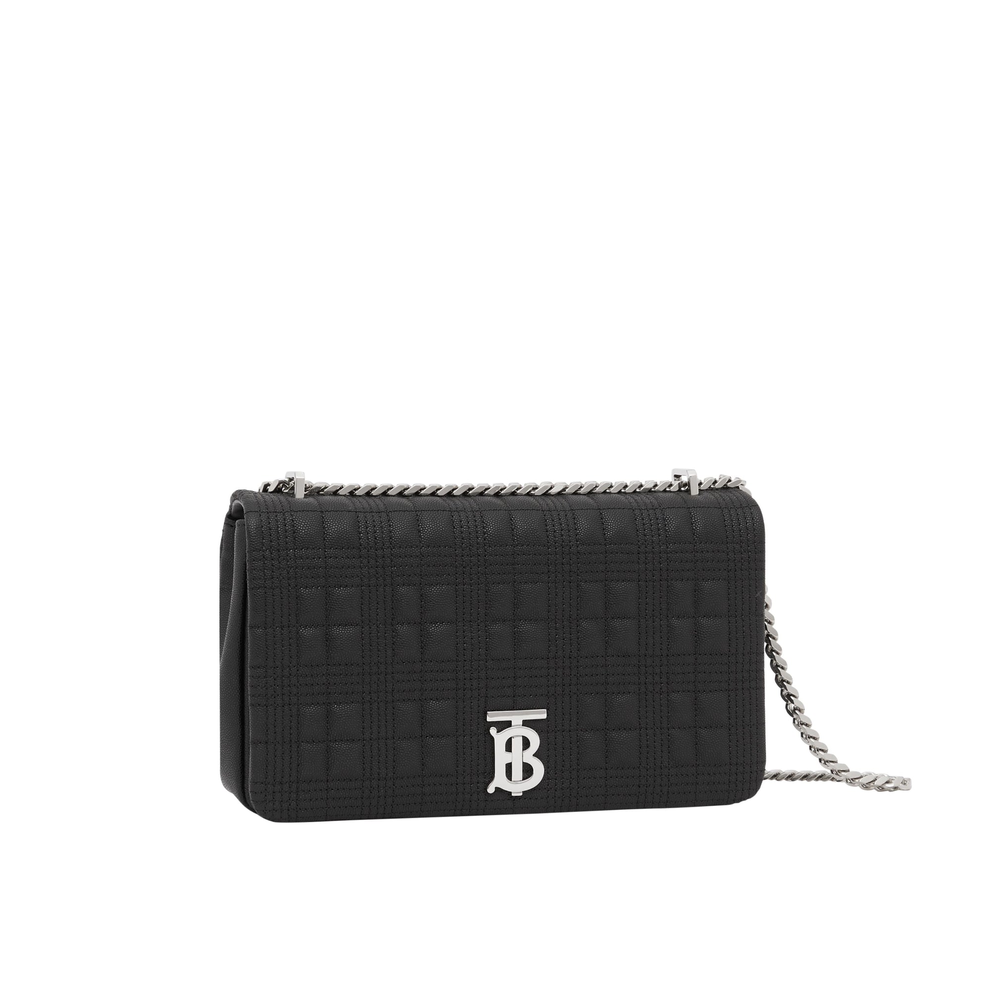 BLACK Sac Lola moyen matelassé en cuir grainé