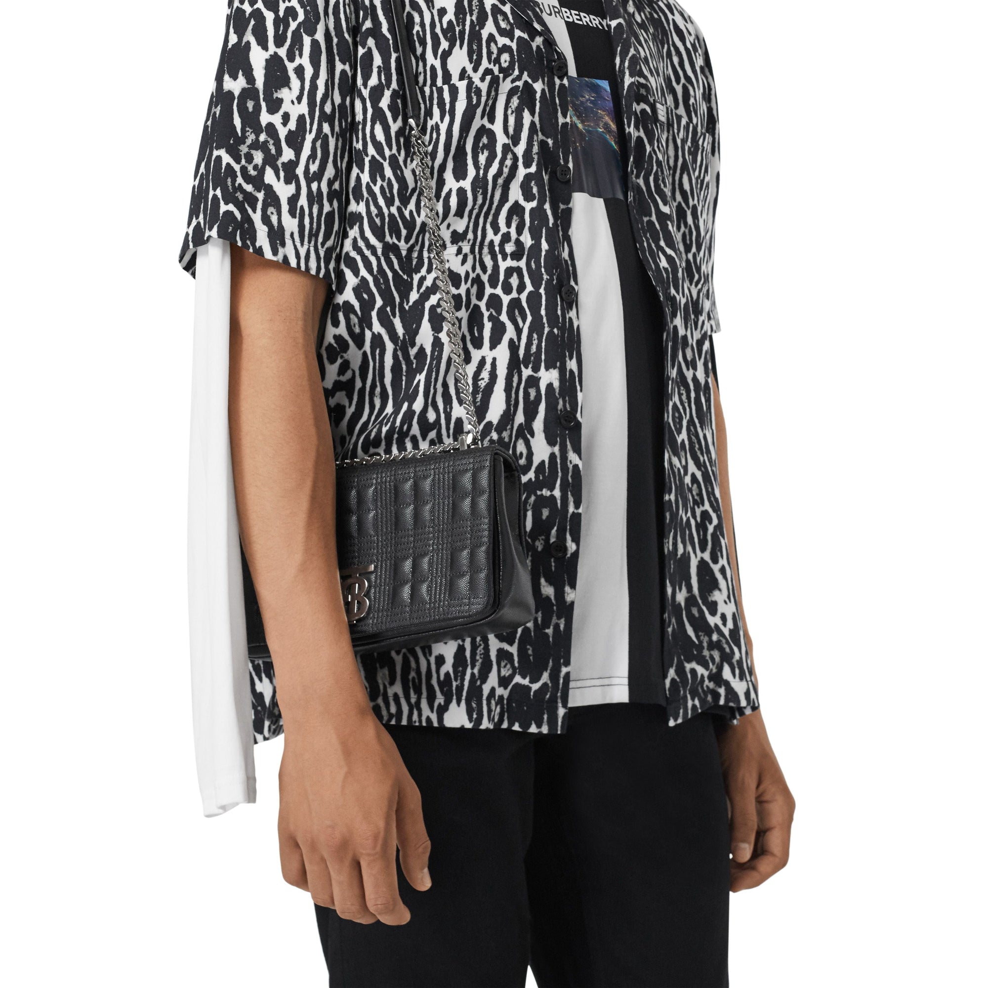 BLACK Petit sac Lola matelassé en cuir grainé