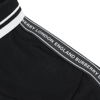 BLACK Polo en coton avec bande à logo