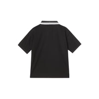 BLACK Polo en coton avec bande à logo