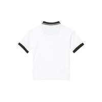 WHITE Polo en coton avec Vintage check