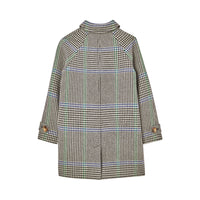 CLOVER GREEN Paletot en laine mélangée à motif check et pied de poule