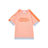 PEACH T-shirt en coton avec coordonnées géographiques et bandes