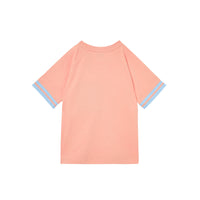 PEACH T-shirt en coton avec coordonnées géographiques et bandes