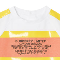 YELLOW T-shirt en coton avec coordonnées géographiques et bandes