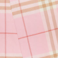 Écharpe classique en cachemire check - Rose Bonbon