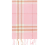 Écharpe classique en cachemire check - Rose Bonbon