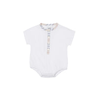Coffret cadeau trois pièces pour bébé en coton à rayures iconiques - Stone pâle