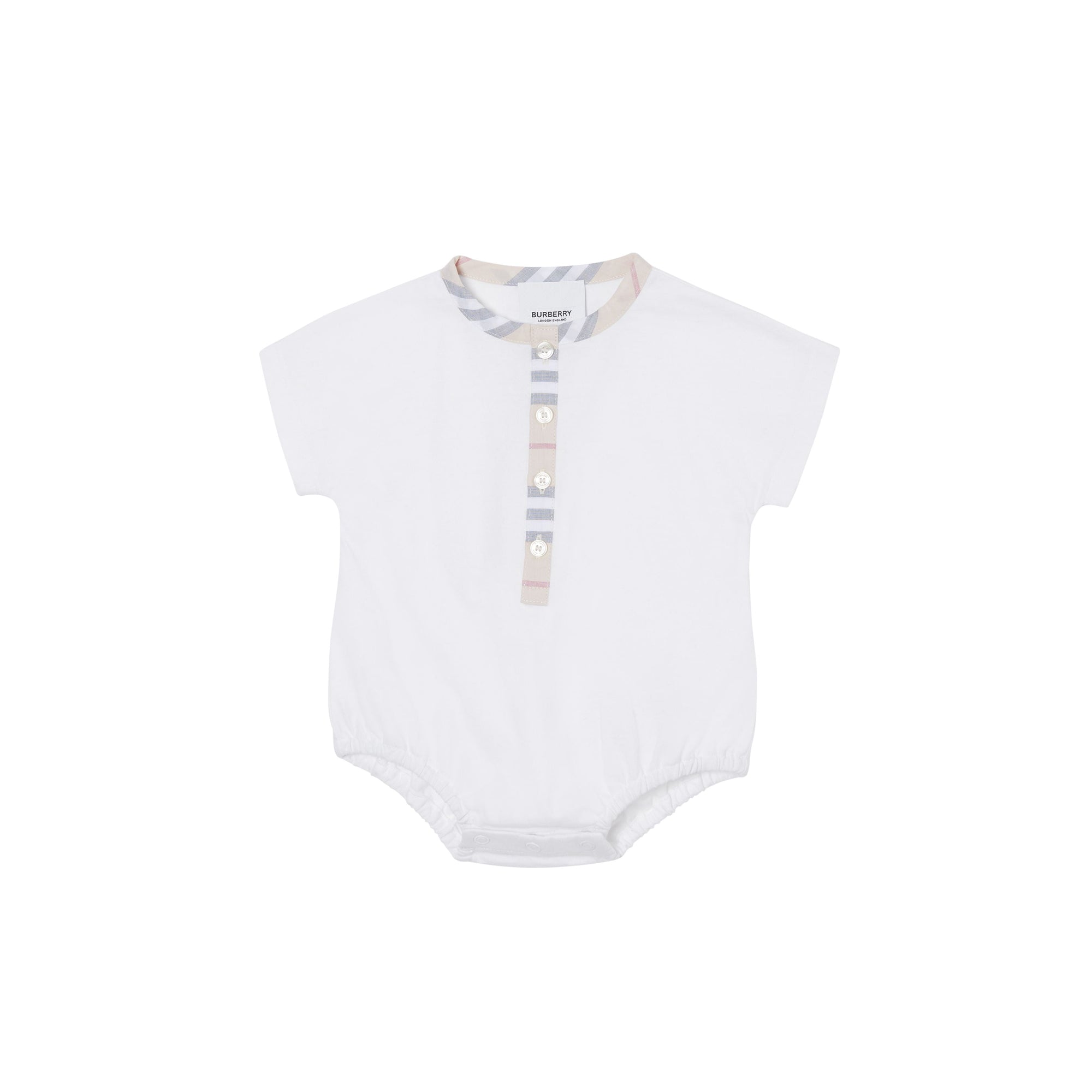 Coffret cadeau trois pièces pour bébé en coton à rayures iconiques - Stone pâle