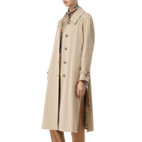 Trench en gabardine tropicale avec fente latérale - Taupe clair