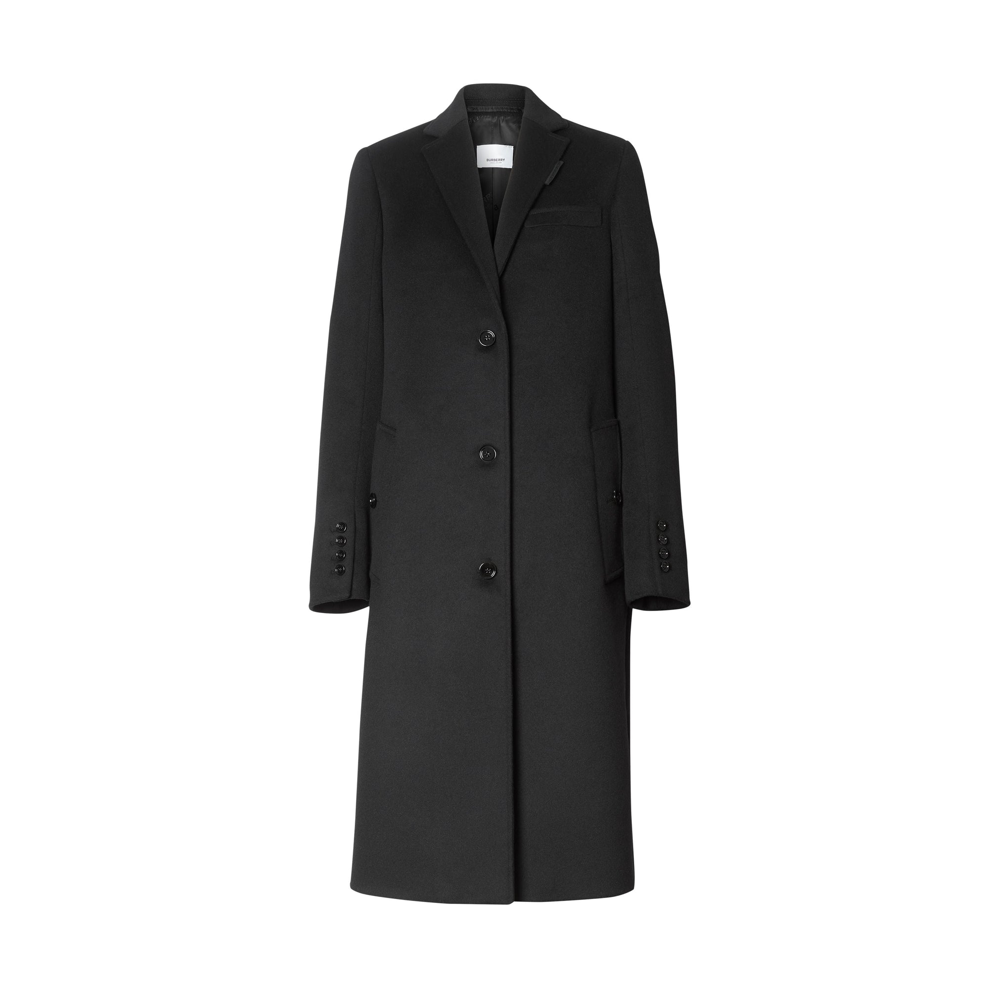 BLACK Manteau ajusté en laine et cachemire