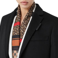 BLACK Manteau ajusté en laine et cachemire