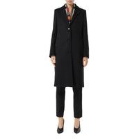 BLACK Manteau ajusté en laine et cachemire