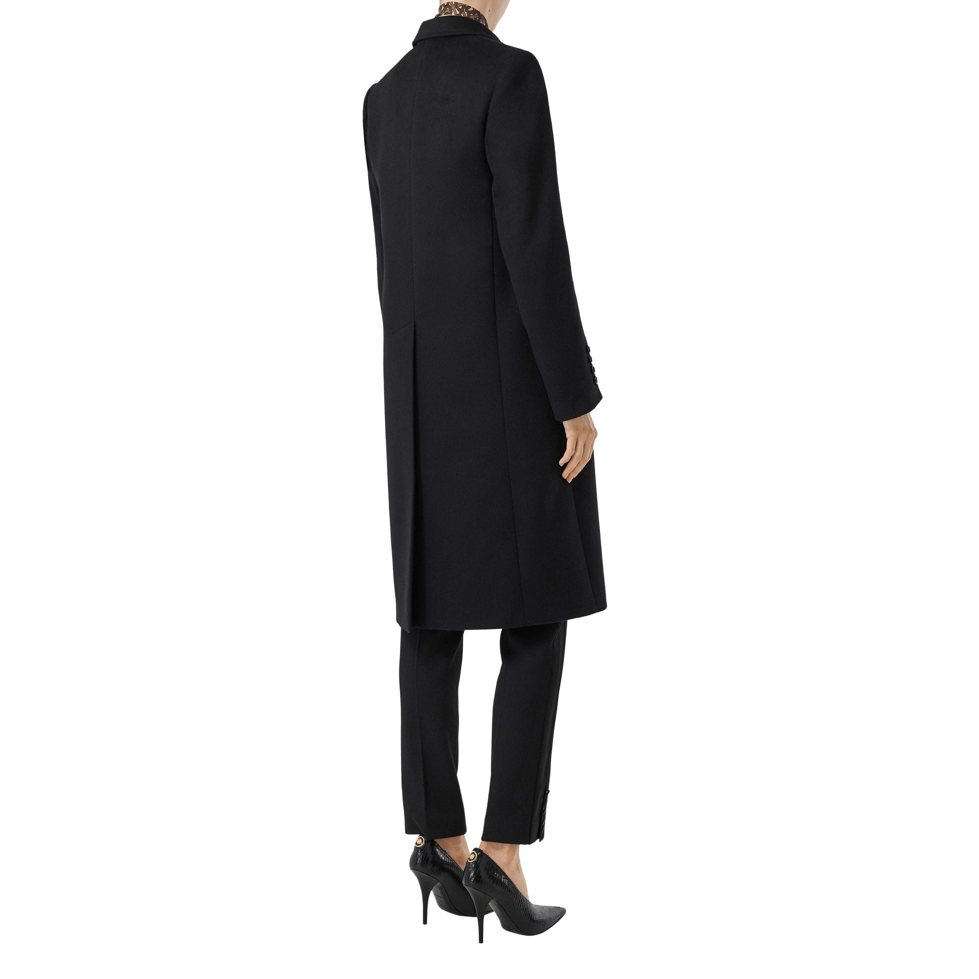 BLACK Manteau ajusté en laine et cachemire