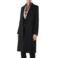 BLACK Manteau ajusté en laine et cachemire