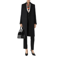BLACK Manteau ajusté en laine et cachemire