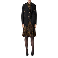 Caban en laine double face - Noir