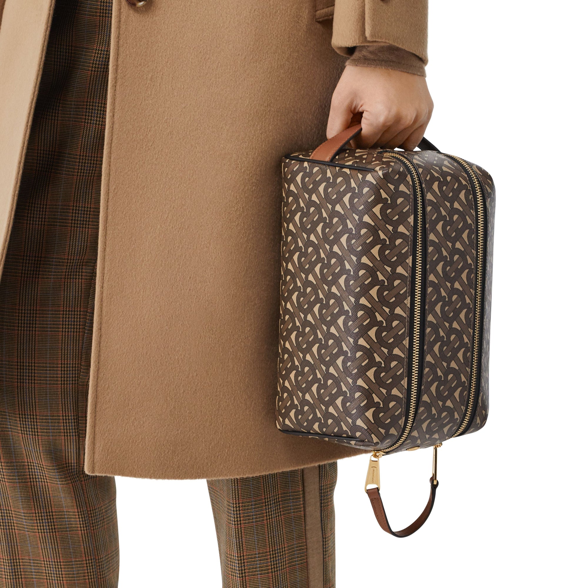 BRIDLE BROWN NS Pochette de voyage en toile écologique Monogram