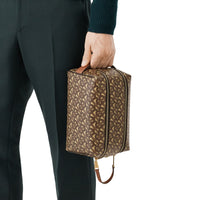 BRIDLE BROWN NS Pochette de voyage en toile écologique Monogram
