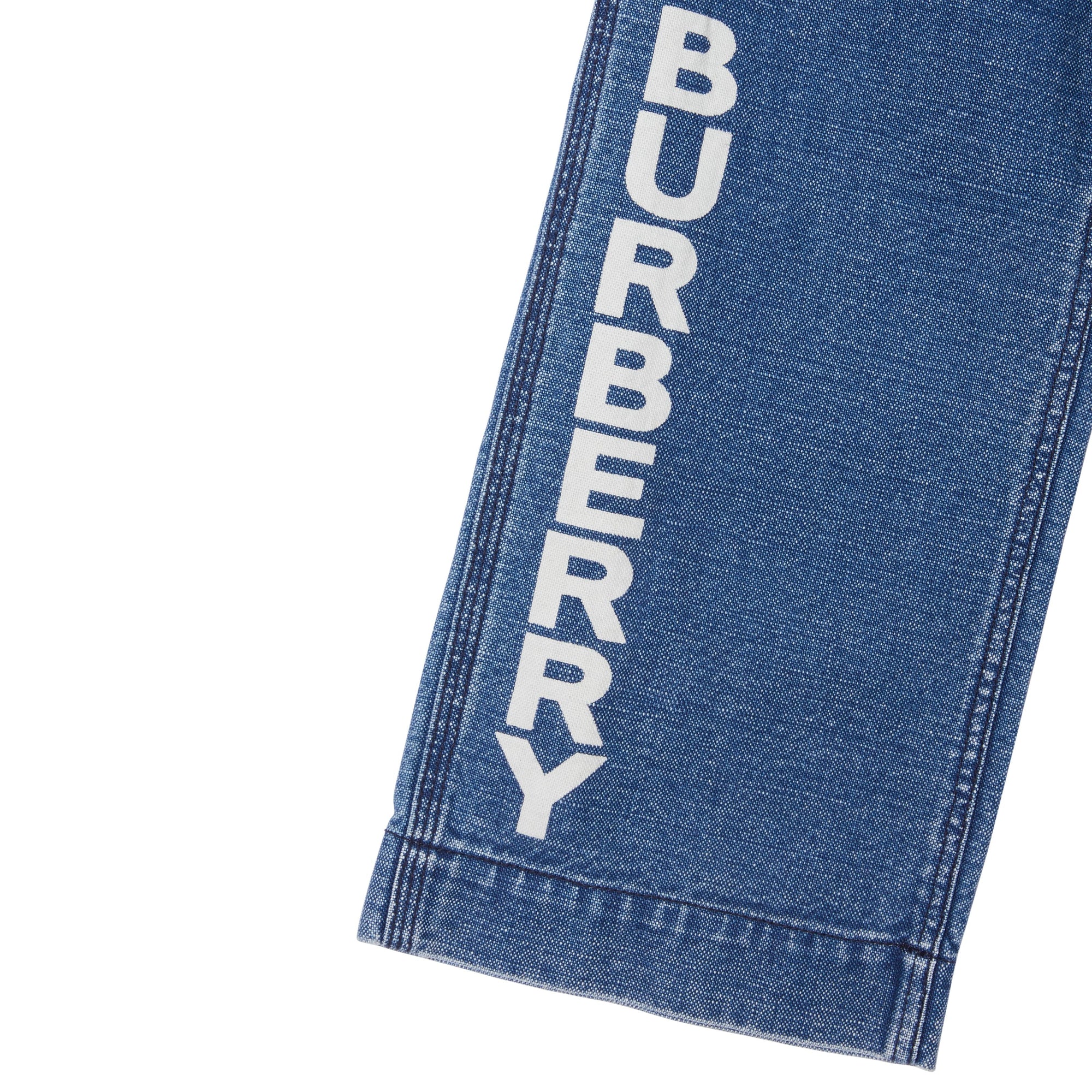 Jean en denim japonais avec logo - Indigo