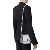 Petit sac TB métallisé en relief - Argent