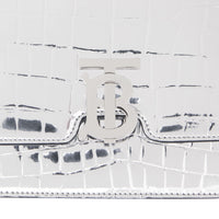 Petit sac TB métallisé en relief - Argent