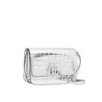 Petit sac TB métallisé en relief - Argent