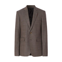DARK BROWN Costume slim en laine