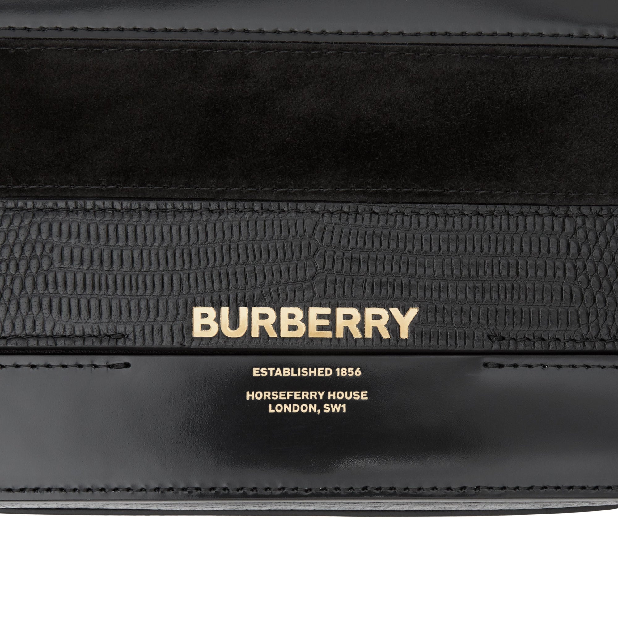 BLACK Petit sac Grace en cuir de cerf et cuir velours