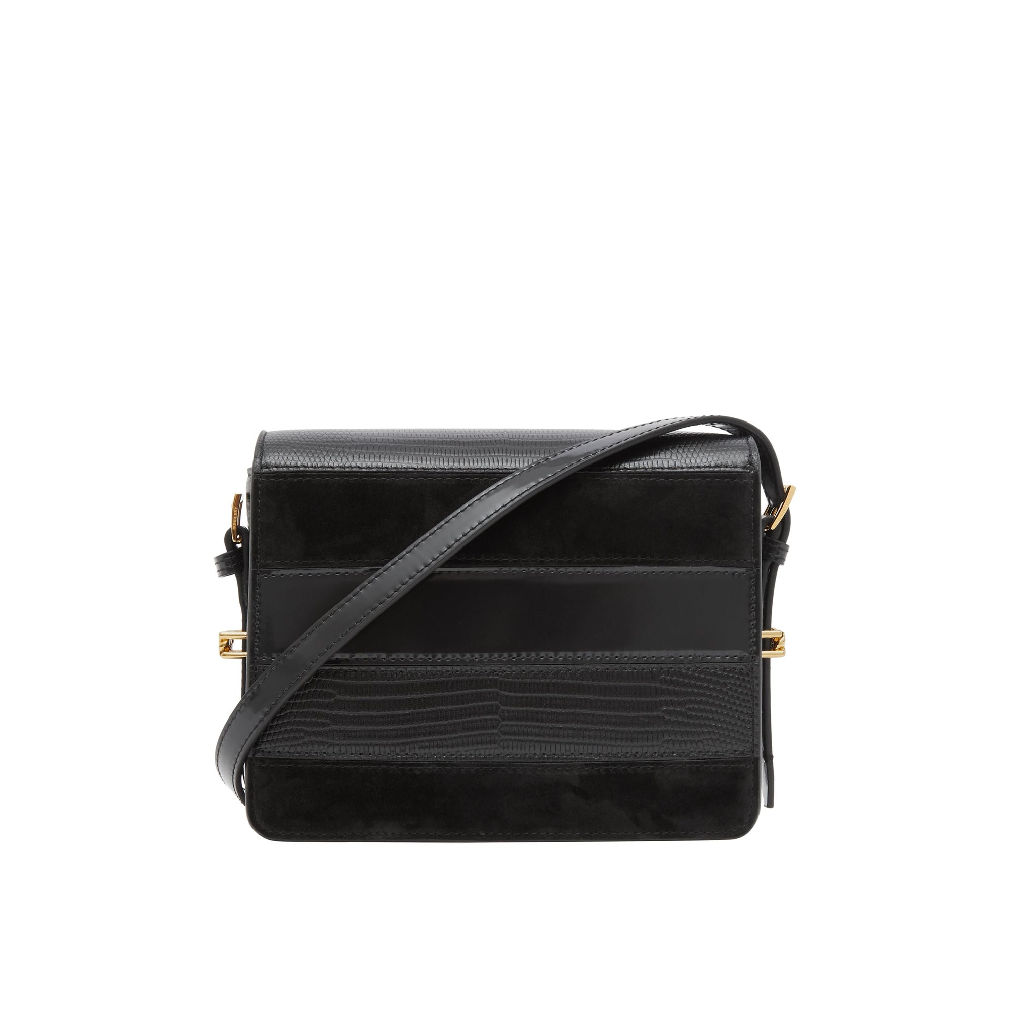 BLACK Petit sac Grace en cuir de cerf et cuir velours