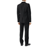 BLACK Veste de costume classique en laine avec velours