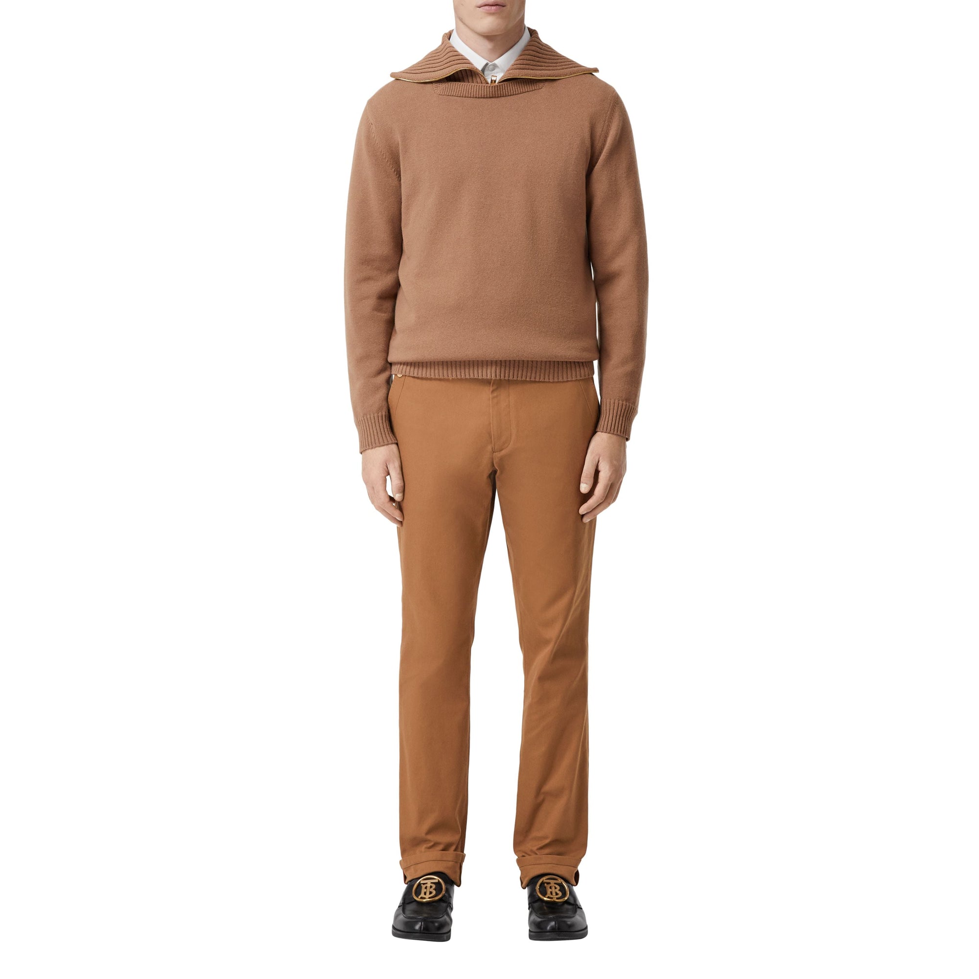 WARM WALNUT Pantalon chino classique en coton