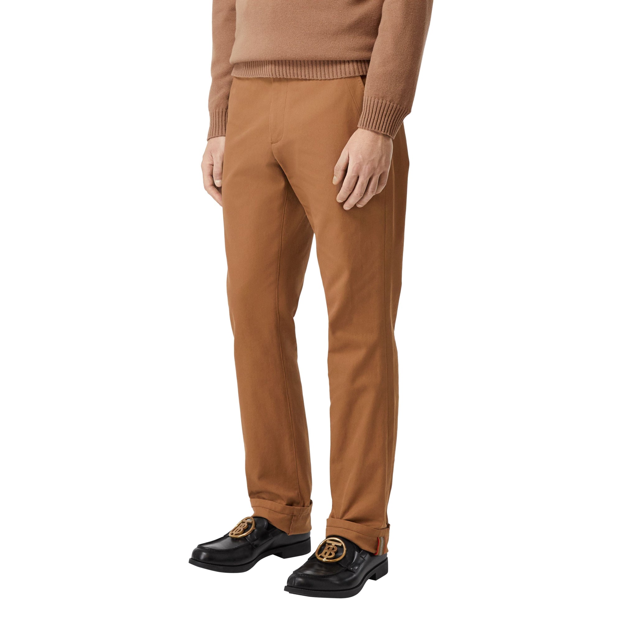 WARM WALNUT Pantalon chino classique en coton