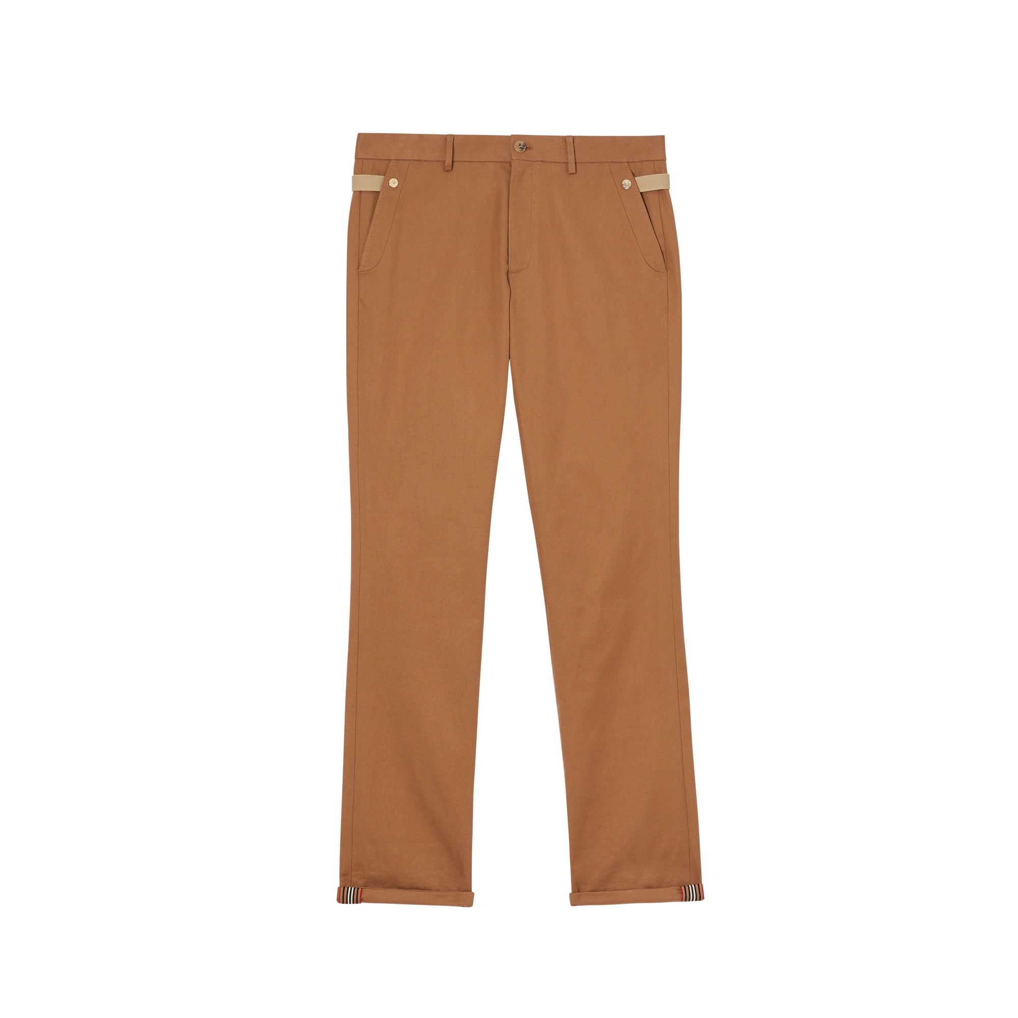 Pantalon chino classique en coton - Noix intense