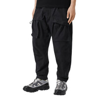 BLACK Pantalon cargo en coton