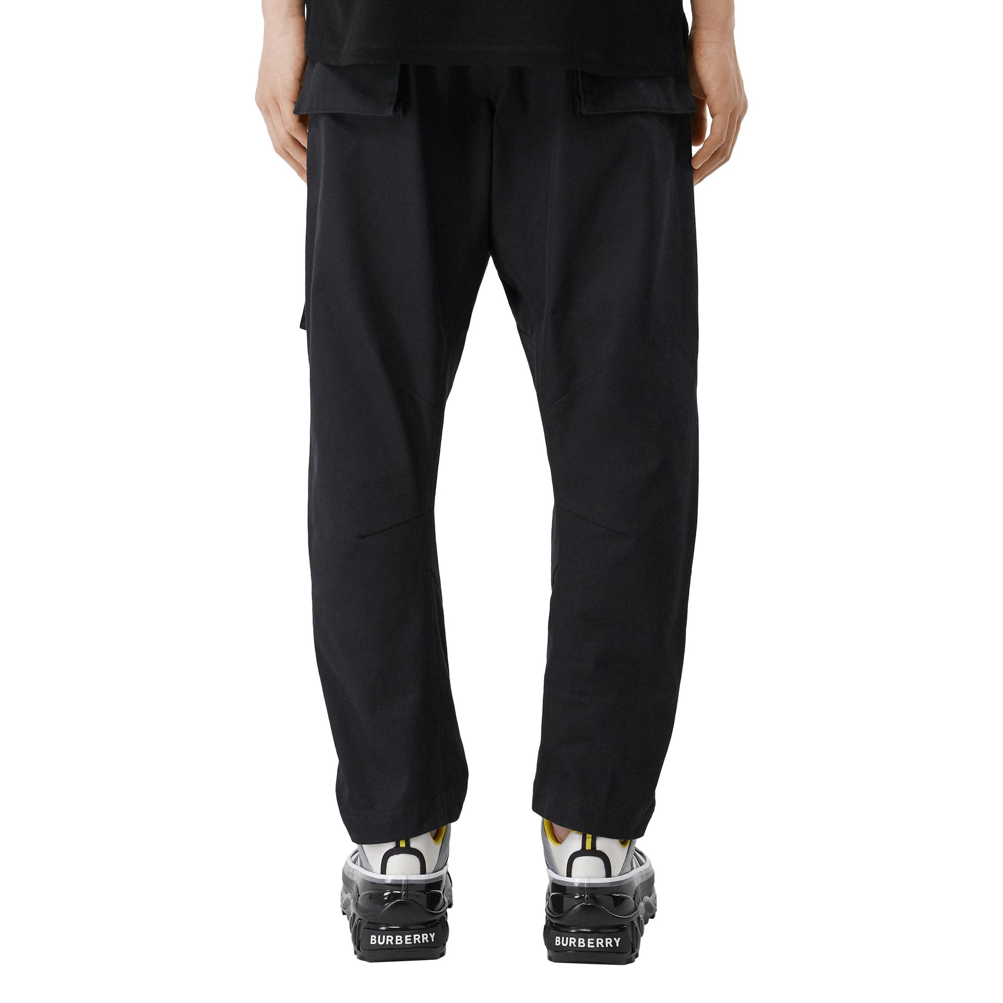 BLACK Pantalon cargo en coton
